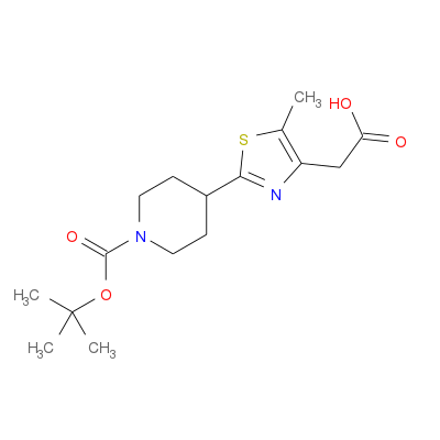<sub>2-[1-(叔丁氧羰酰)哌啶-4-基]-5-甲基-1,3-噻唑-4-yl</sub>乙酸