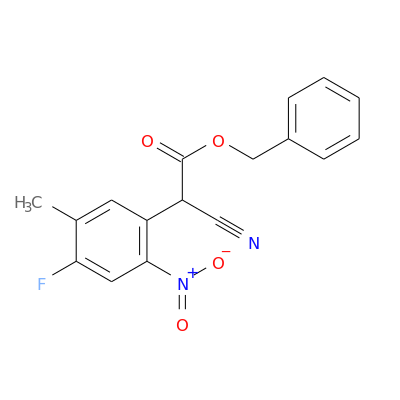 2-氰基-2-(4-氟-5-甲基-2-硝基苯基)乙酸苄酯