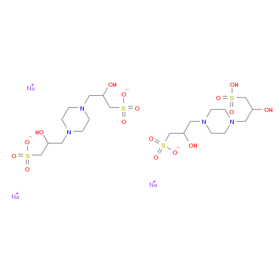 Piperazine-N,N'-bis(2-hydroxypropanesulfonic acid) sesquisodium salt
