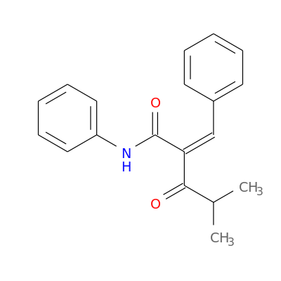 4-甲基-3-氧代-N-苯基-2-(苯甲烯基)戊酰胺,