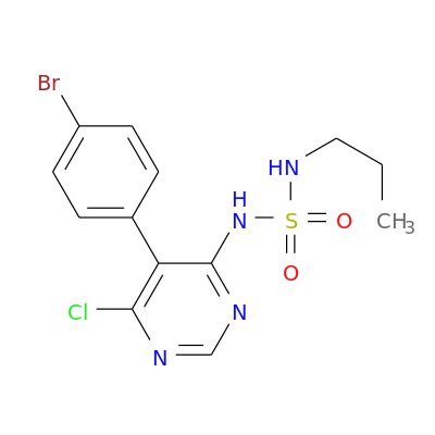 Sulfamide, N-[5-(4-bromophenyl)-6-chloro-4-pyrimidinyl]-N'-propyl