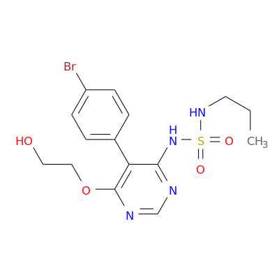 N-5-(4-bromophenyl)-6-(2-hydroxyethoxy)-4-pyrimidinyl-N'-propylsulfamide