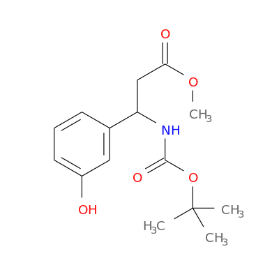 3-(Boc-氨基)-3-(3-羟基苯基)丙酸甲酯