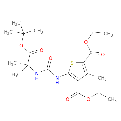5-(3-(1-(叔丁氧基)-2-甲基-1-氧代丙-2-基)脲基)-3-甲基噻吩-2,4-二羧酸二乙酯