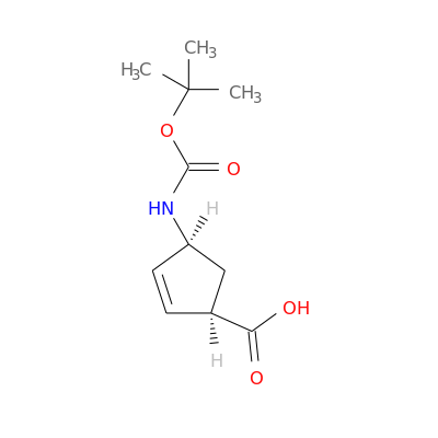 (1R,4S)-N-Boc-4-氨基环戊-2-烯甲酸