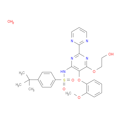 4-(tert-Butyl)-N-(6-(2-hydroxyethoxy)-5-(2-methoxyphenoxy)-[2,2'-bipyrimidin]-4-yl)benzenesulfonamide hydrate