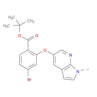 叔丁基2-((1H-吡咯并[2,3-b]吡啶-5-基)氧基)-4-溴苯甲酸酯