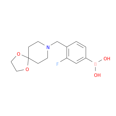 (4-(1,4-二氧杂-8-氮杂螺[4.5]癸烷-8-基甲基)-3-氟苯基)硼酸