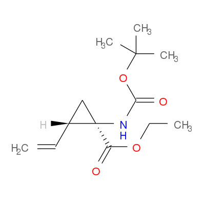 (1R,2S)-rel-1-[[(1,1-二甲基乙氧基)羰基]氨基]-2-乙烯基-环丙羧酸乙酯