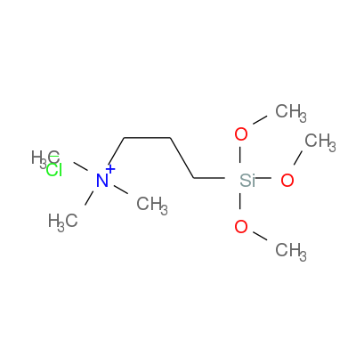 Trimethyl[3-(trimethoxysilyl)propyl]ammonium Chloride (ca. 50% in Methanol)