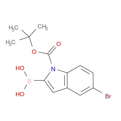 (N-Boc-5-bromo-2-indolyl)boronic acid