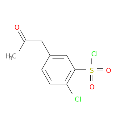 2-氯-5-(2-氧代丙基)苯磺酰氯