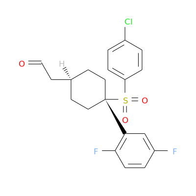 2-((1S,4S)-4-((4-氯苯基)磺酰基)-4-(2,5-二氟苯基)环己基)乙醛