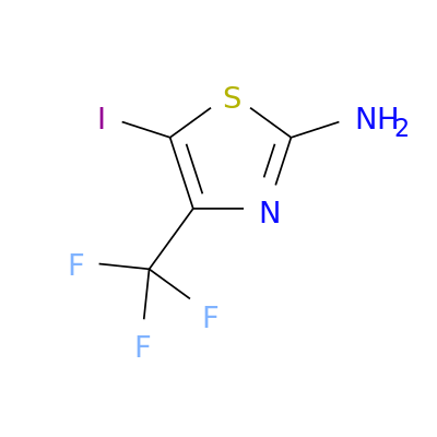 5-碘-4-(三氟甲基)噻唑-2-胺