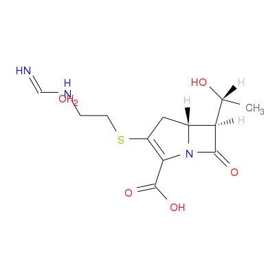 (5R,6S)-3-((2-Formimidamidoethyl)thio)-6-((R)-1-hydroxyethyl)-7-oxo-1-azabicyclo[3.2.0]hept-2-ene-2-carboxylic acid hydrate