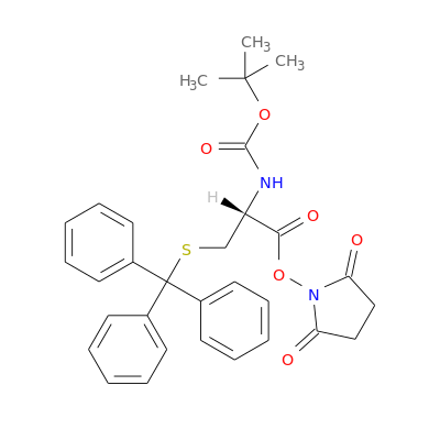 N-Boc-S-三苯甲基-L-半胱氨酸 N-琥珀酰亚胺酯