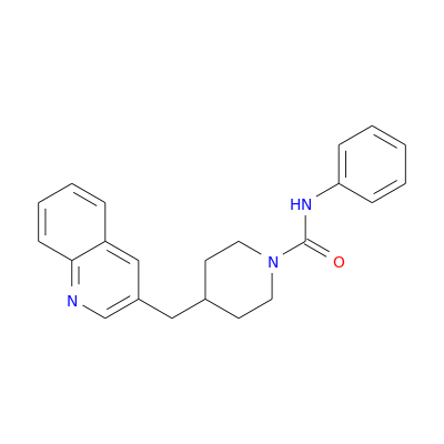 N-苯基-4-(3-喹啉基甲基)-1-哌啶甲酰胺